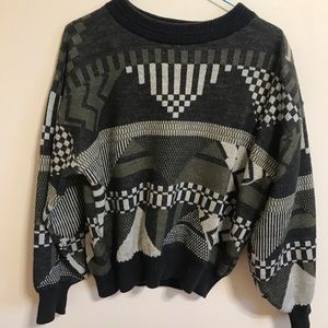 size M green vintage sweater
